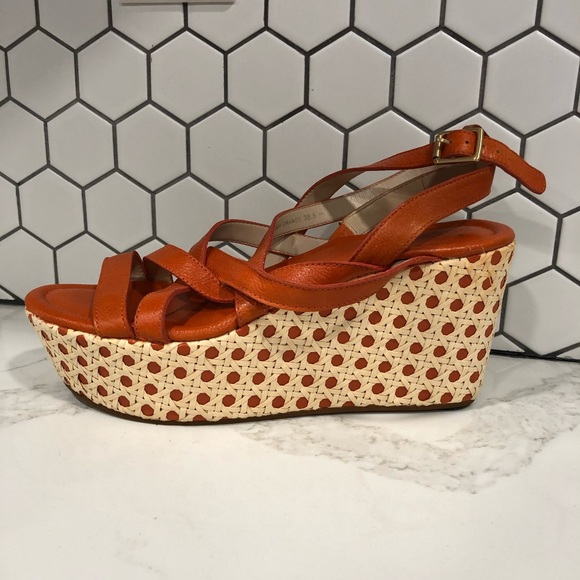 ROSEGOLD | ADDY ORANGE WEDGES - Picture 5 of 9